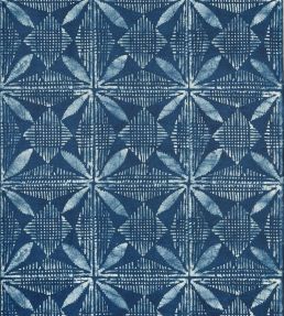 Tortuga Batik Wallpaper by Thibaut Navy