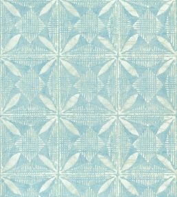 Tortuga Batik Wallpaper by Thibaut Turquoise