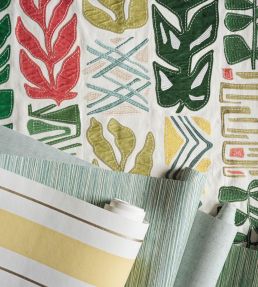 Totem Fabric by Osborne & Little Leaf