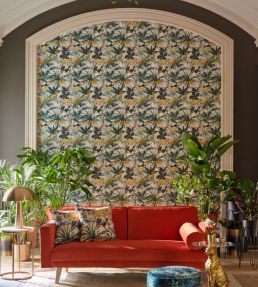 Toucan Wallpaper by Clarke & Clarke Antique