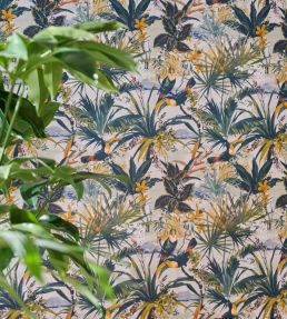 Toucan Wallpaper by Clarke & Clarke Antique