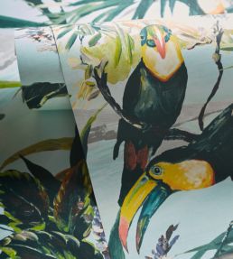 Toucan Wallpaper by Clarke & Clarke Sky