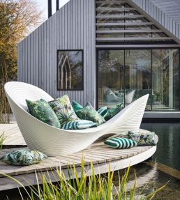 Congo Outdoor Fabric by Clarke & Clarke Forest