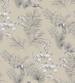 Toucan Toile Wallpaper by Ohpopsi Linen
