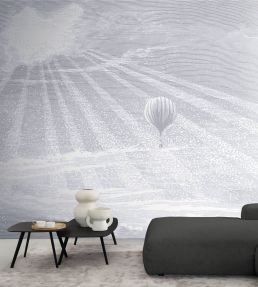 Tour Du Monde Mural by Casadeco Gris Nuage