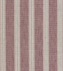 Tourmaline Stripe Fabric by Ian Mankin Garnet / Powder