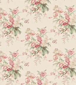 Tournier Fabric by Sanderson Strawberry/Cream