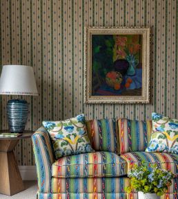 Tradewind Wallpaper by GP & J Baker Red/Blue