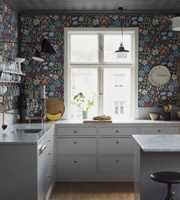 Tradgarden Wallpaper by Borastapeter Blue