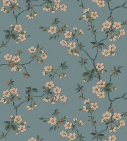 Tradgardsstaden Wallpaper by Borastapeter Blue