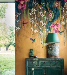 Trailing Orchid Wallpaper by Osborne & Little Metallic Gold