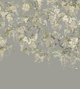 Trailing Wisteria Mural by Ohpopsi Linen & Stone