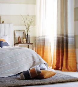 Tranquil Fabric by Harlequin Walnut/Magenta
