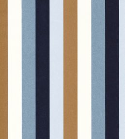 Transat Wallpaper by Casamance Bleu Persan/Or