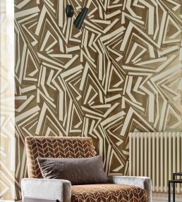 Transverse Wallpaper by Harlequin Bronze