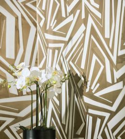 Transverse Wallpaper by Harlequin Bronze