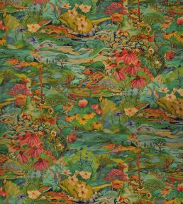 Trebah Velvet Fabric by Osborne & Little Green