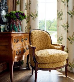 Trefolia Velvet Fabric by Anna French Slate