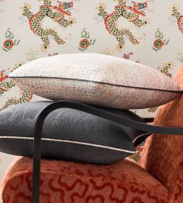 Trefolia Velvet Fabric by Anna French Paprika