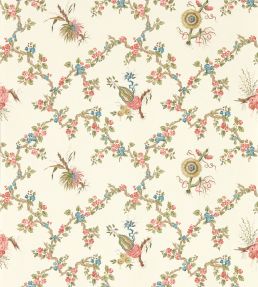 Trelliage Wallpaper by Sanderson Raspberry/Stone