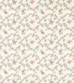 Trelliage Fabric by Sanderson Sandstone/Woad