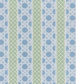 Trelliage Fabric by Thibaut Cornflower and Clover