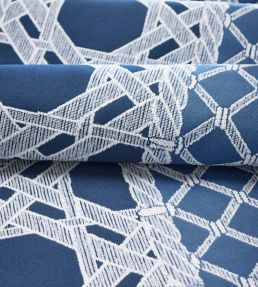Trelliage Fabric by Thibaut Cornflower and Clover