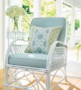 Trelliage Fabric by Thibaut Pool and Leaf