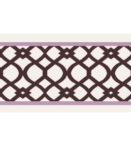 Trellis Border 8cm Wallpaper by Parker & Jules Conker