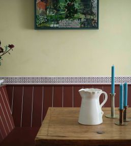 Trellis Border 8cm Wallpaper by Parker & Jules Emerald