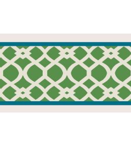 Trellis Border 8cm Wallpaper by Parker & Jules Emerald