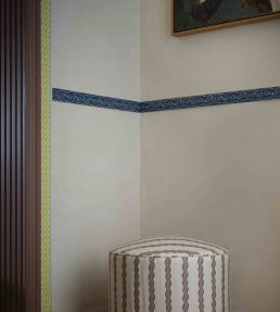 Trellis Border 8cm Wallpaper by Parker & Jules Emerald