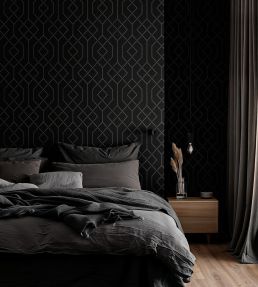 Trellis Wallpaper by Coordonne Slate