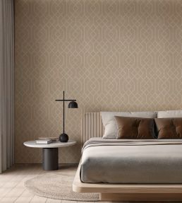 Trellis Wallpaper by Coordonne Stone