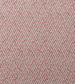 Trellis Fabric by Titley and Marr Scarlet Red