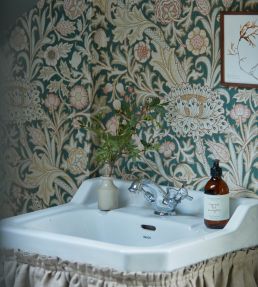 Trent Wallpaper by Morris & Co Teal
