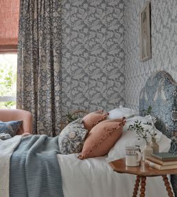 Trent Fabric by Morris & Co Woad Blue