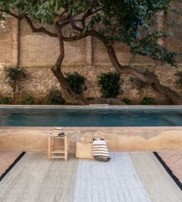 Nanimarquina Tres Outdoor Stripes rug Black NM181-01-170240 Black