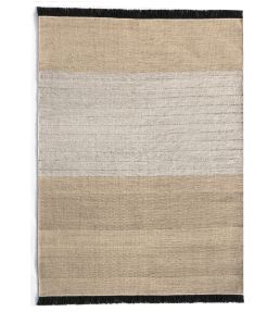 Nanimarquina Tres Outdoor Stripes rug Black NM181-01-170240 Black