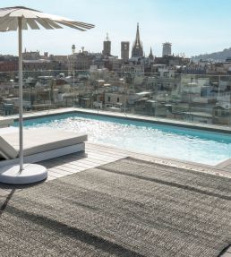 Nanimarquina Tres Outdoor Texture rug Black NM180-02-170240 Black