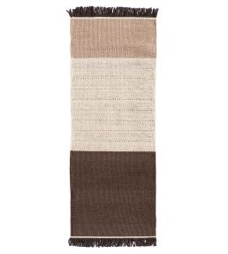Nanimarquina Tres Stripes Runner rug Chocolate NM176-04-80240 Chocolate