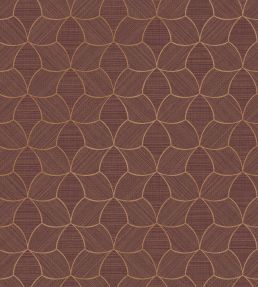 Tressana Wallpaper by Casamance Pourpre/Cuivre
