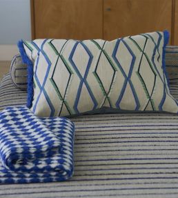 Trevenna Cushion 60 x 45cm by Designers Guild Cobalt