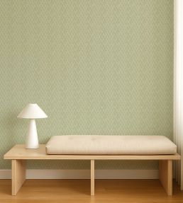 Triangle Trellis Wallpaper by Scion Kelly Green