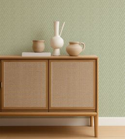 Triangle Trellis Wallpaper by Scion Kelly Green