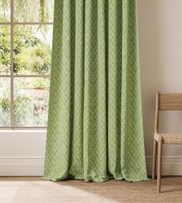 Triangle Trellis Fabric by Scion Pea Green