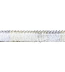 Trianon Blocked Brush Fringe Trimming by Samuel & Sons Pearl