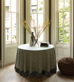 Trianon Carved Beaded Fringe Trimming by Samuel & Sons Emerald