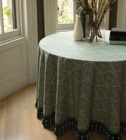 Trianon Carved Beaded Fringe Trimming by Samuel & Sons Emerald