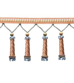 Trianon Carved Beaded Fringe Trimming by Samuel & Sons Marzipan